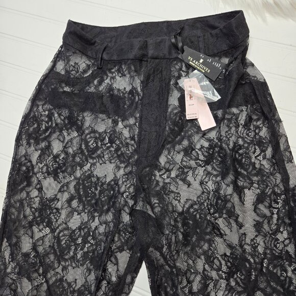 Victoria's Secret VS Archives Black Lace Pants NWT MSRP $129.95 Women's Size XS - Picture 5 of 12